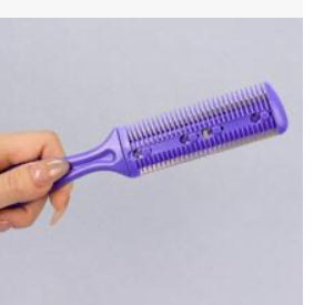 Hair cutter comb, shaper hair razor purple