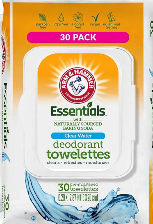 Essentials deodorant towelettes