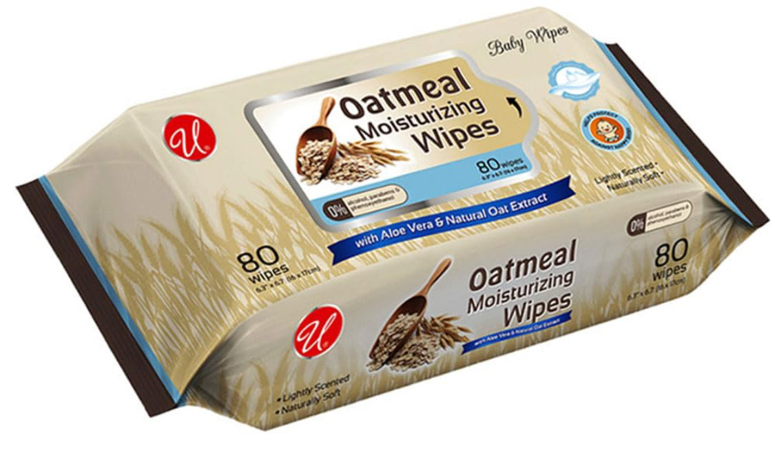 Baby Wipes Oatmeal Moisturizing Wipes