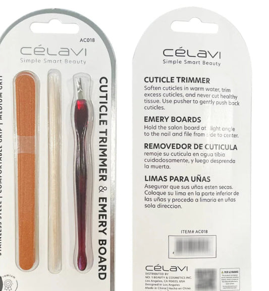 Cuticle trimmer and Emery board