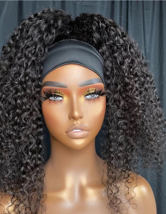 Head band Wigs 100% human hair