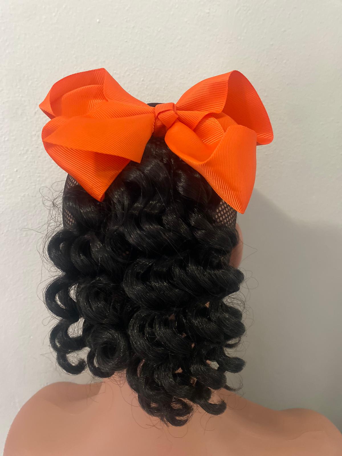 curly hair ponytail & hair-bow Kids
