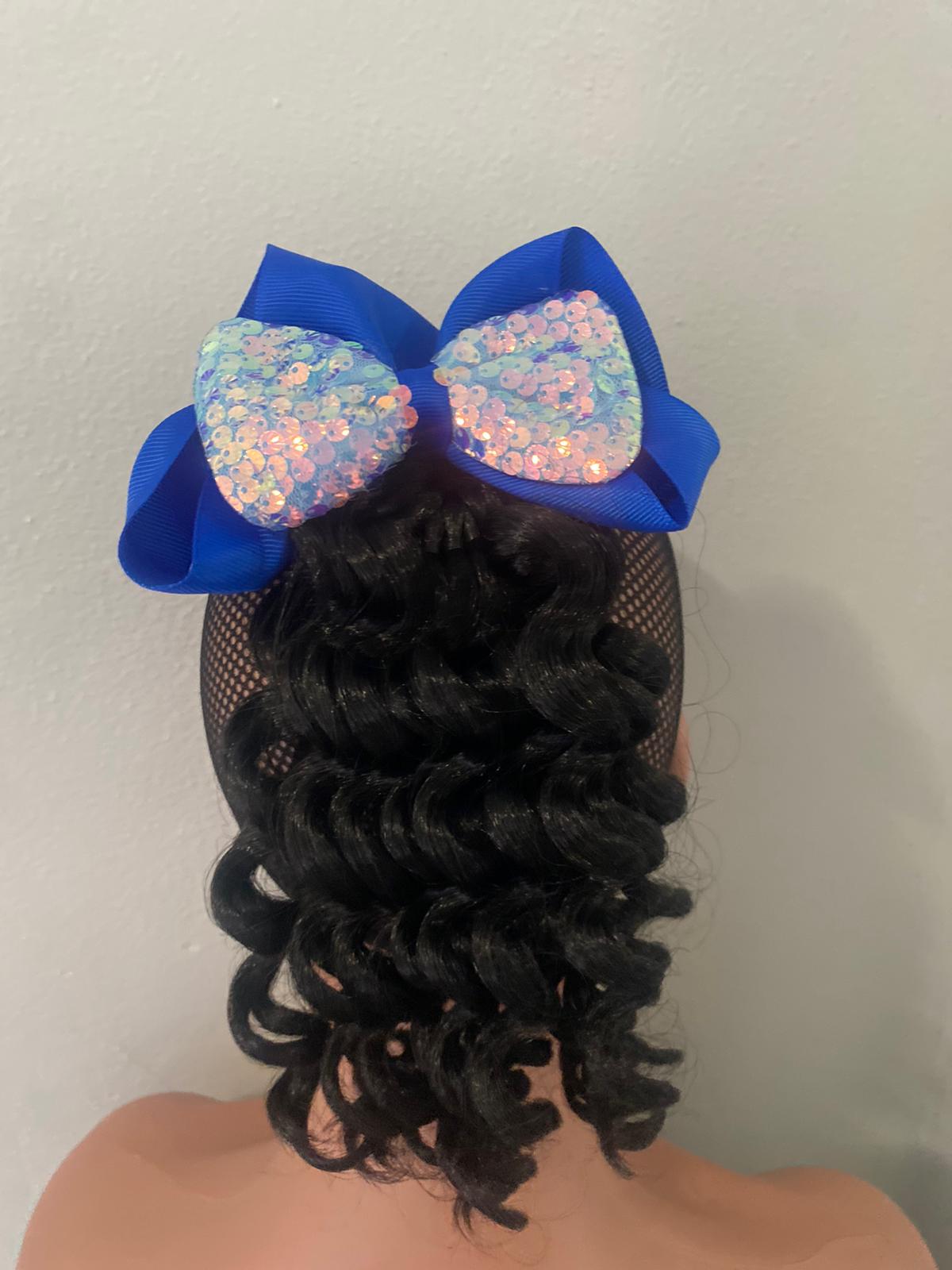 curly hair ponytail & hair-bow Kids