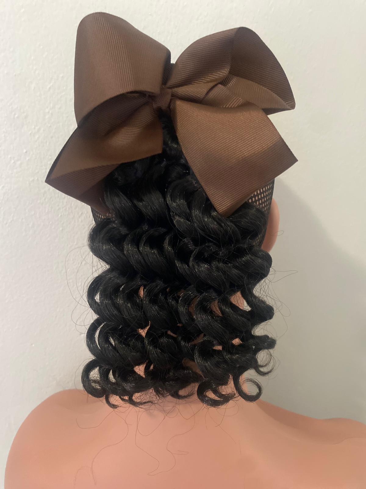 curly hair ponytail & hair-bow Kids