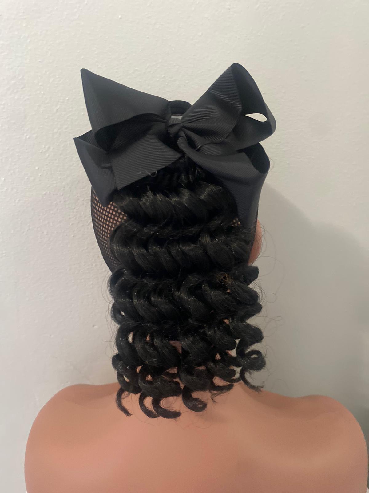 curly hair ponytail & hair-bow Kids
