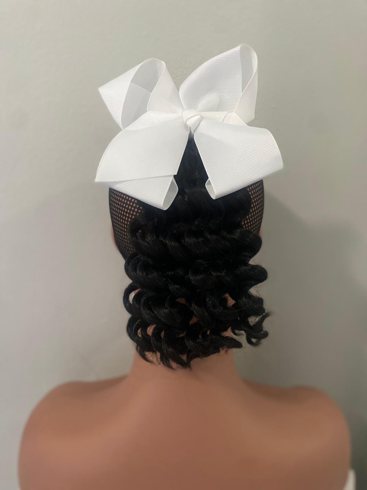 curly hair ponytail & hair-bow Kids