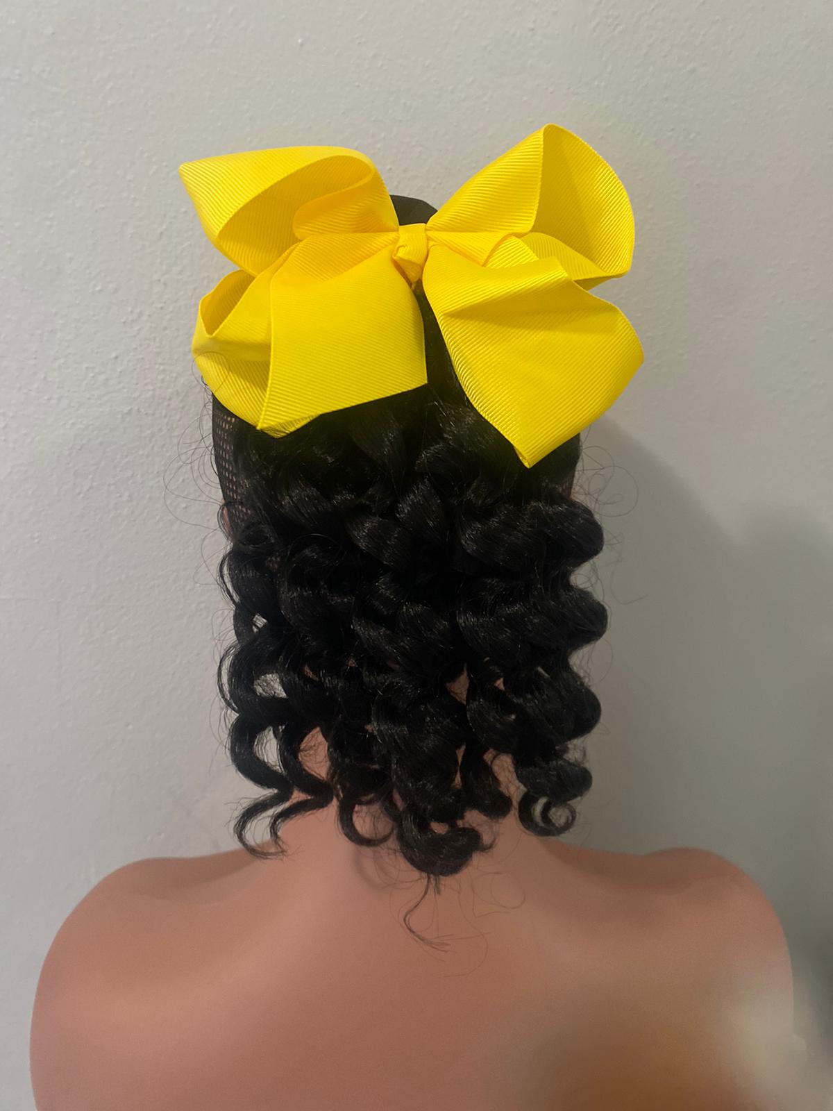 curly hair ponytail & hair-bow Kids