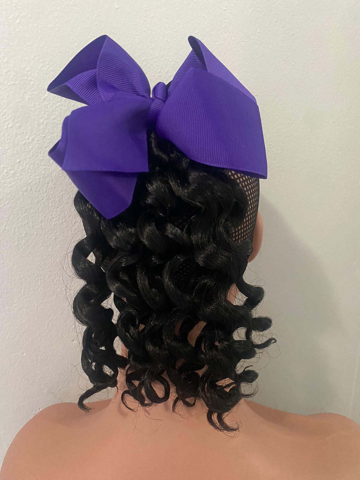 curly hair ponytail & hair-bow Kids