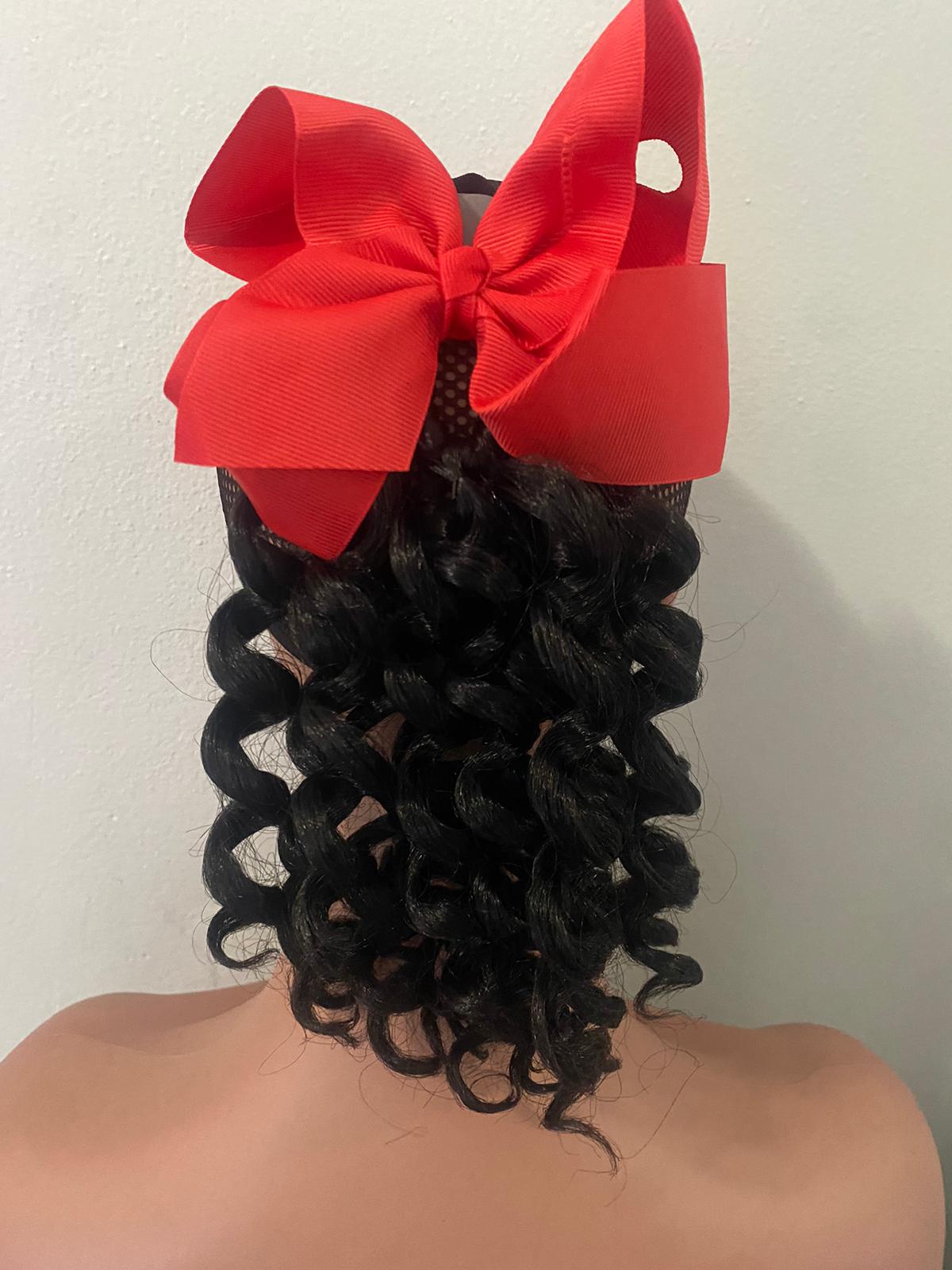 curly hair ponytail & hair-bow Kids