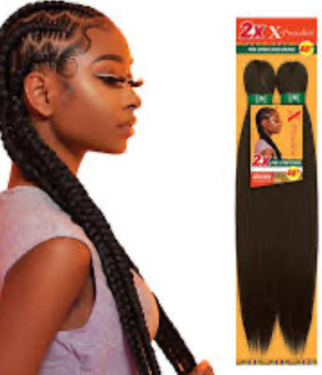 2X X-PRESSION PRE-STRETCHED BRAID 48″