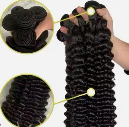 12A Deep Curly Wave Human Hair BUNDLE