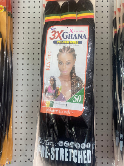 3X Ghana Braid 50''