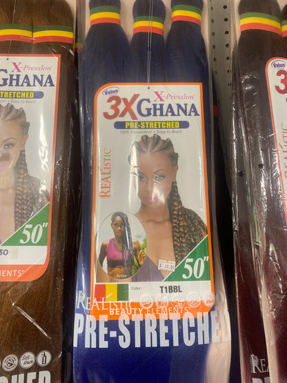 3X Ghana Braid 50''