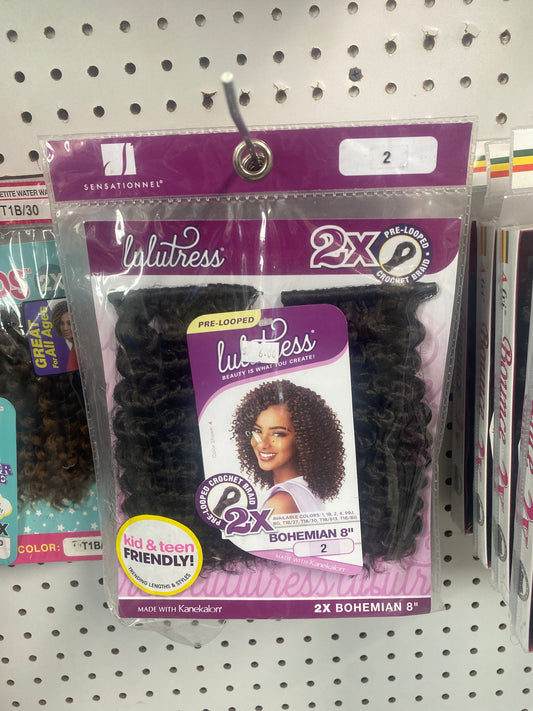 2x crochet curly
