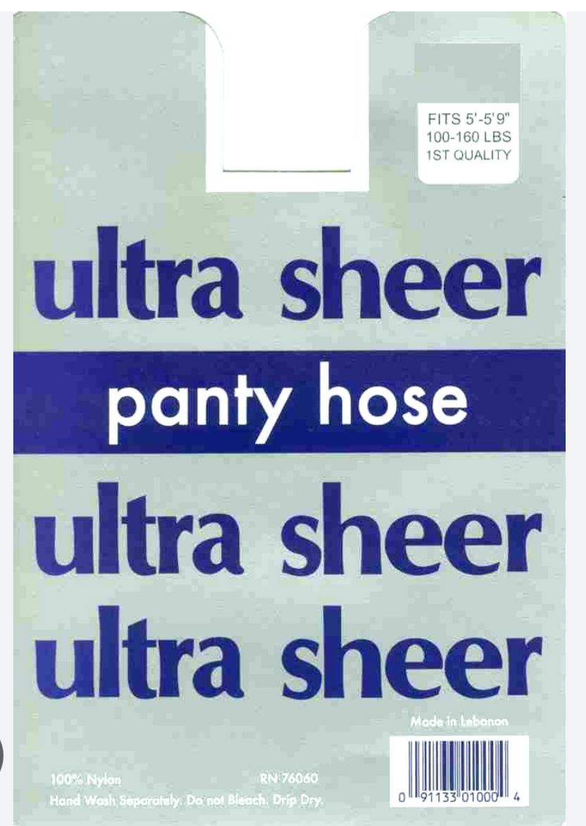 Ultra sheer panty hose